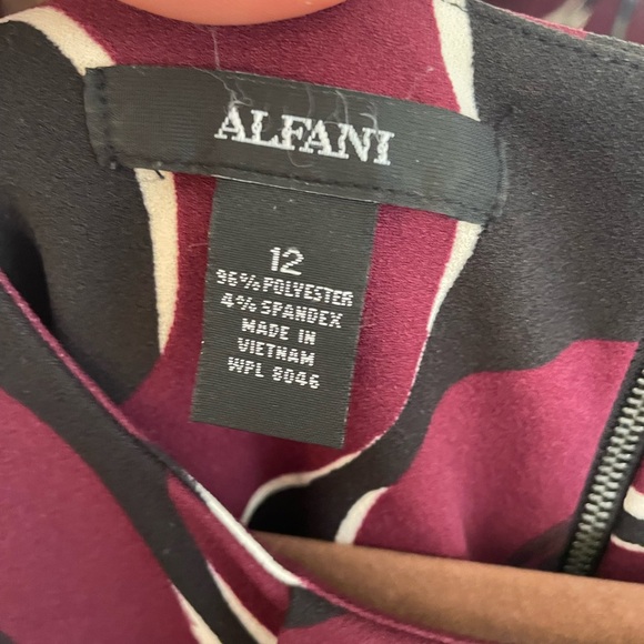 Alfas Burgundy & Black Swing Dress 12 - Picture 4 of 8